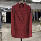 Spring And Autumn Dress New Fragrant Lily Taro Purple Angry Blazer Blazer Female Senior Sense Goddess Fan Temperament Professional