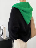 Hooded Shawl Autumn Winter Warm Scarf Hat Scarf for Women