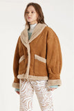 Vintage Lamb Fleece Jacket-Outfit