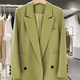 Toloer Small Suit Jacket Female Spring And Autumn 2024 New Korean Version Straight Tube Casual Niche Design Fried Street Fashion Top-Outfit