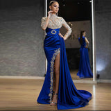 New Evening Dress Ebay Women's Blue Sprinkled Gold Collar Dress Dress Dress Dress