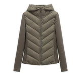 Women's Clothing 2025 Autumn And Winter 2025 New Slim Slim Hooded Cotton Jacket