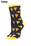 Women Happy Funny Socks With Lattice Print Avocado Pizza Food Skateboard Harajuku Korean Simple Socks New Fashion