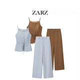 Homemade New Women's Seam-Cheaded Belt Belt Belt High-Waisted Straight