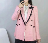 Tweed Contrast Blazer-Outfit