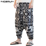 Cotton Linen Harem Pants Men Hip-hop Women Plus Size Wide Leg Trousers Casual Vintage Long Pants Pantalones Hombre