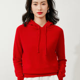 Toloer New Long-Sleeved Hoodie Sweater Women's Pullover Hoodie Loose Casual Short Top Hoodie Bottom Sweater-Outfit