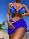 Toloer New 2024 Three-Piece Patchwork Bikini Women's