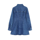 New Dress Dress Women Decor Long Sleeves To Thin Casual Denim Design Sense