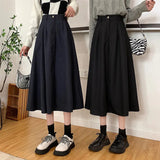 Toloer High Waist Skirt Female 2023 Autumn And Winter New Korean Version Show Thin Long Skirt Popular Big Swing A-Word Skirt
