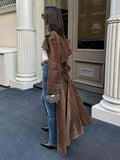 Comfortable Casual Warm Trench Coat Fashion All-Match Coat With Waist Long Coat Coat Female-Outfit