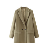 Women's Jacket Jacket Spring And Autumn Classic Repair Trend Two Buckle 23 Color