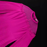 Personality Shawl Collar Collar Folding Skirt Large-Size Temperament Style Party A-Shaped Skirt
