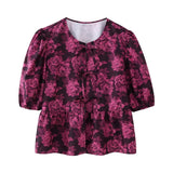 2025 New Women's Leopard Print Short-Sleeved