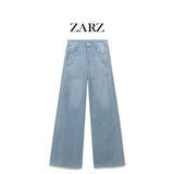 Homemade New Women's Classic Slenipe Embroidered High-Rise Easier