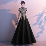 Dress Dress Dress 2025 Winter Adult Performance Suit Chinese Long Cheongsam Choir Host Banquet Evening