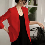Suit Spring And Autumn New Cushion Shoulder Casual Fashion Temperament Slimming Professional OL Small Suit Coat