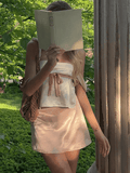 Backless Lace Up Tank Top-Outfit