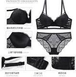 French Bra Set Breathable Cluster Sexy Thin Cup Thick Bra Comfortable