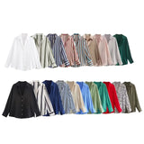 Homemade New Women's Fashion 20 Color Silk-Sense Tidling Shirt