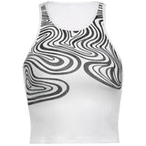Slim Butterfly Embroidered Short Vest-Outfit
