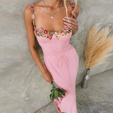 Chest Cup Poster Dress 2025 Summer New Corset With Babes And