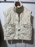 And Winter New Women's Clothing Collar Casual Sleeveless Gray Cotton Vest Vest Vest