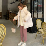 New 2020 Women Short Jacket Winter Thick Hooded Cotton Padded Coats Female Korean Loose Puffer Parkas Ladies Oversize