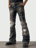 Women's Jeans Women's Trousers Color Flowers 3D Three-Dimensional Printed