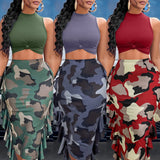 Toloer Style Women's Wear Ebaytemu2024 Spring And Summer Camouflage Fashion Suit-Outfit