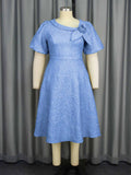 New Tihua Fabric Flower Dress African Grand A Dress