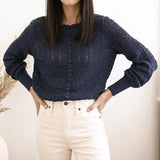 Knitting Sweater Gilet Women Spring 2022 Buttons Up Lantern Sleeve Casual Sweaters Femme Beige Vintage Knitwear Sweaters