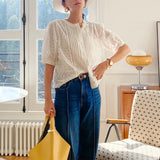 French Style Design Shirt Half Sleeve