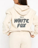 Piece Sets Women Autumn Winter 2023 Hoodies Loose Casual Full Sleeve Sweatshirts Print Letter Elastic Waist Long Pants Sets-Outfit