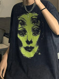 Screen Print Oversized Tee-Outfit