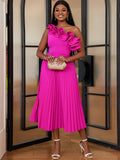 Shoulder Collar High-Rise Dress Party Party