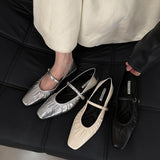Silver French Spring And Autumn Small Single Shoes Children 2025 New Burst Skirt Mary Jane Evening