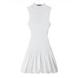 Sleeveless Dress Floral Bud Dress With Thin Short Skirt Summer