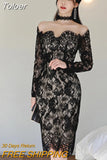 Elegant Women Birthday Midi Evening Dress Solid Sexy Off Shoulder Bodycon Lady Wedding Beach Party Club Slim Robe