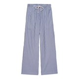 Women Y2K Aesthetic Wide-Leg Pants Stripe Drawstring High Elastic Waist Trousers Spring Fall Retro Sweatpants Bottoms-Outfit