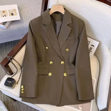 Spring New Large-Size Fashion Temperament Professional Suit Thin Top Dress Korean Version Of Autumn Suit Coat