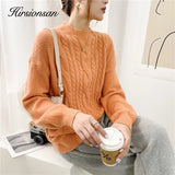 Cashmere Basic Sweaters Women New Autumn Winter Looselong Sleeve Solid Female Pullovers Warm Soft Knitwear