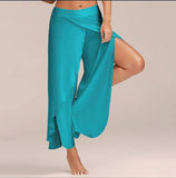 Waist Sports Fitness Yoga Wide Leg Color