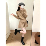 Fashion Style Slim Slim Solid Color Coat With Broken Flower Skirt