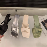 Slope And High-Heever Slippers Women Summer Wear 2025 New Dress Fairy Wind Coarse And Cold