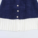 Homemade New Women's Dress Classic Chest-Bunted Bows Little Xiangfeng Heavy Industry