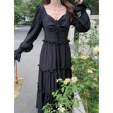 Toloer Wood Ear Temperament Light Mature Large Size Fat Mm Dress Female Summer 2024 New Design Sense Small Small Skirt-Outfit