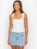 Fashion Tweed Embroidered Top 2025 Spring And Summer New