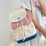 Aesthetic Patchwork Backpack-Outfit
