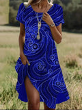 Explosion Of Literature And Art National Wind Round Collar Long